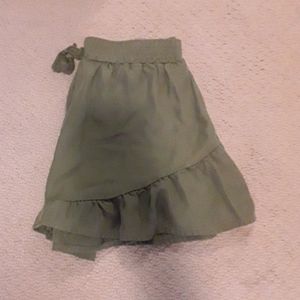 Military green shorts